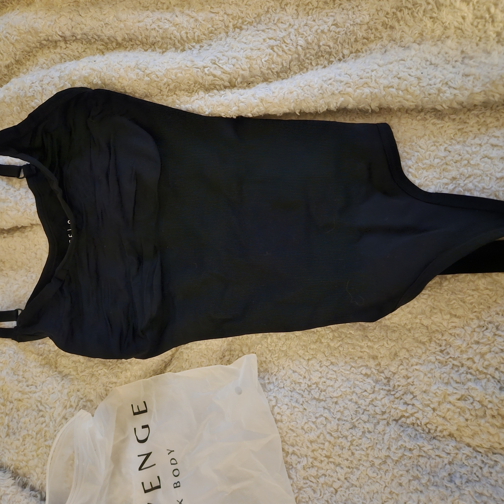 Revenge Clothing Black Shapewear Bodysuit